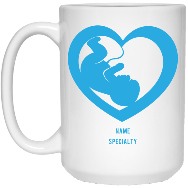 OB Blue Heart: Plain